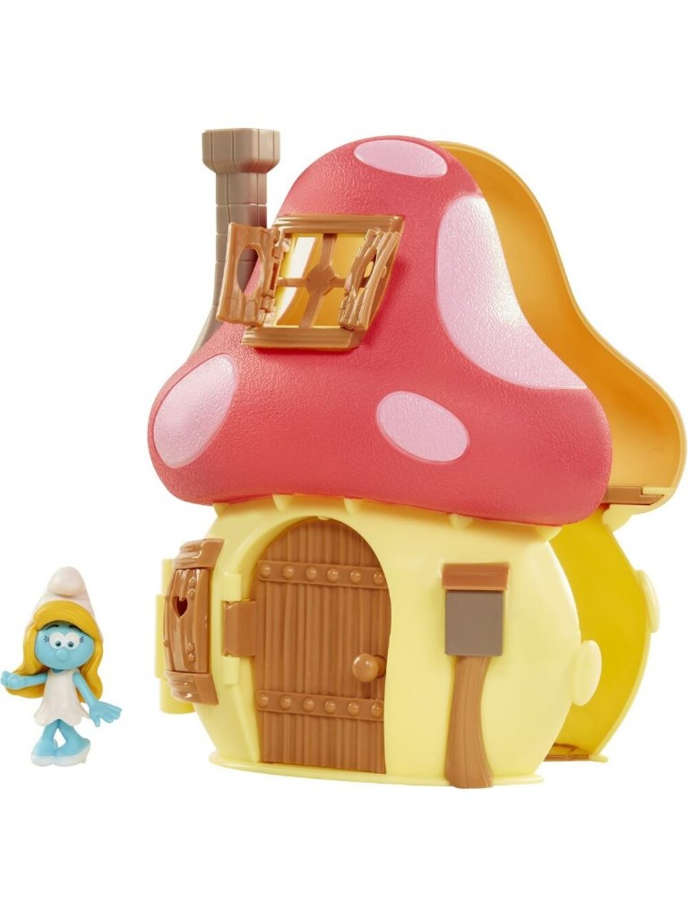 Mushroom House Playset with Smurfette Figure - Fun Movie-Inspired Toy for Kids